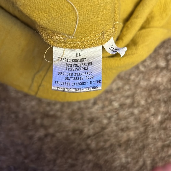 Medium Yellow Mustard Color dress - Picture 3 of 6